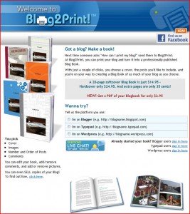 Blog2Print Website